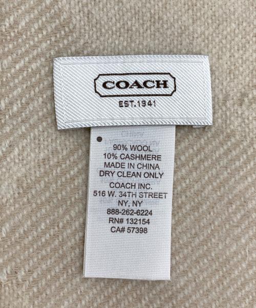 COACH（コーチ）COACH (コーチ) マフラー ベージュの古着・服飾アイテム