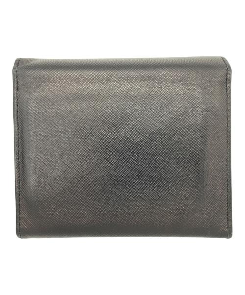 PRADA（プラダ）PRADA (プラダ) 2つ折り財布 ブラックの古着・服飾アイテム