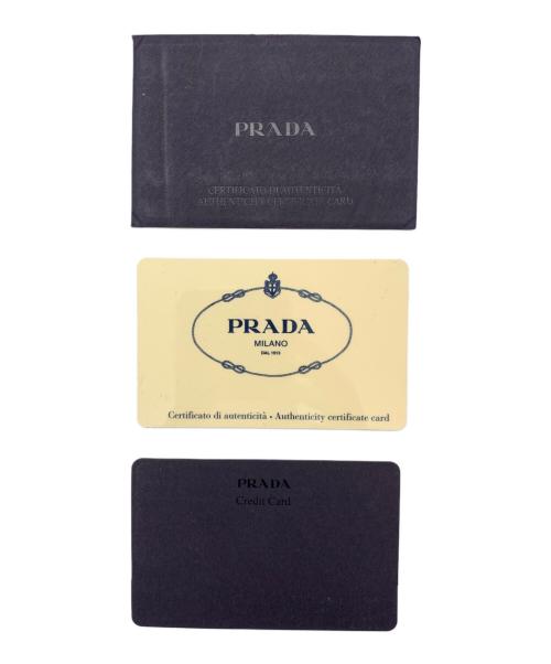 PRADA（プラダ）PRADA (プラダ) 2つ折り財布 ブラックの古着・服飾アイテム