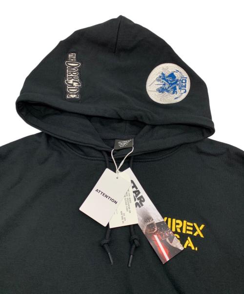 AVIREX（アヴィレックス）AVIREX (アヴィレックス) プルオーバーパーカー ブラック サイズ:Lの古着・服飾アイテム