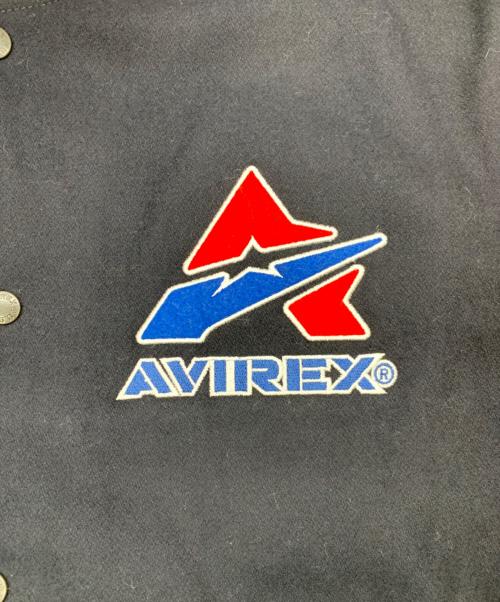 AVIREX（アヴィレックス）AVIREX (アヴィレックス) STADIUM JACKET SUBWAY SERIES ネイビー×ベージュ サイズ:XLの古着・服飾アイテム