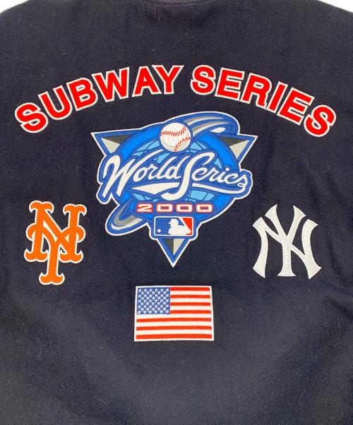 AVIREX（アヴィレックス）AVIREX (アヴィレックス) STADIUM JACKET SUBWAY SERIES ネイビー×ベージュ サイズ:XLの古着・服飾アイテム