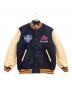AVIREX（アヴィレックス）の古着「STADIUM JACKET SUBWAY SERIES」｜ネイビー×ベージュ
