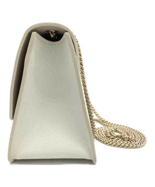 FURLA（フルラ）FURLA (フルラ) チェーンショルダーバッグ ホワイトの古着・服飾アイテム