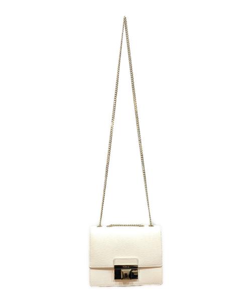 FURLA（フルラ）FURLA (フルラ) チェーンショルダーバッグ ホワイトの古着・服飾アイテム