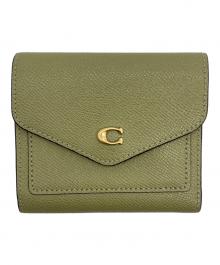 COACH（コーチ）の古着「3つ折り財布」｜カーキ