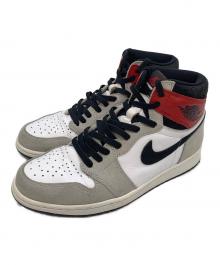 NIKE（ナイキ）の古着「AIR JORDAN 1 RETRO HIGH OG / エア ジョーダン 1 レトロ ハイ OG」｜ホワイト×グレー