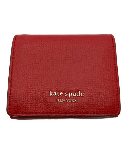 Kate Spade（ケイトスペード）Kate Spade (ケイトスペード) 3つ折り財布 レッドの古着・服飾アイテム