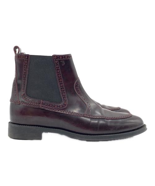 TOD'S（トッズ）TOD'S (トッズ) サイドゴアブーツ ダークブラウン サイズ:35 1/2の古着・服飾アイテム