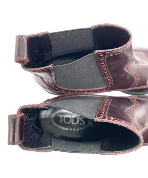 TOD'S（トッズ）TOD'S (トッズ) サイドゴアブーツ ダークブラウン サイズ:35 1/2の古着・服飾アイテム