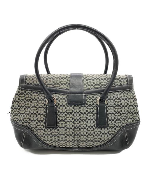 COACH（コーチ）COACH (コーチ) ソーホーミニシグネチャーフラップサッチェル ブラックの古着・服飾アイテム