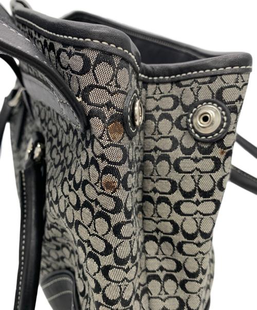 COACH（コーチ）COACH (コーチ) ソーホーミニシグネチャーフラップサッチェル ブラックの古着・服飾アイテム
