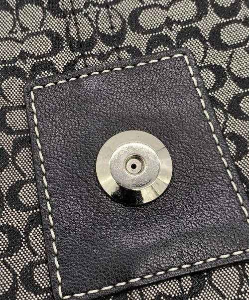 COACH（コーチ）COACH (コーチ) ソーホーミニシグネチャーフラップサッチェル ブラックの古着・服飾アイテム