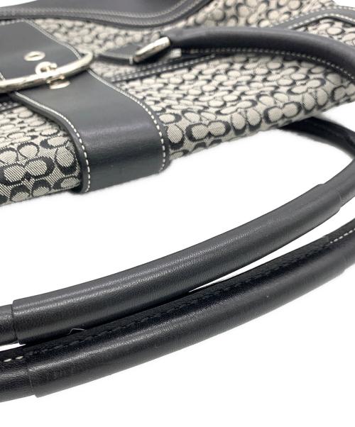 COACH（コーチ）COACH (コーチ) ソーホーミニシグネチャーフラップサッチェル ブラックの古着・服飾アイテム