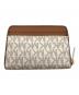 MICHAEL KORS (マイケルコース) コンパクトウォレット ベージュ×ブラウン：6000円