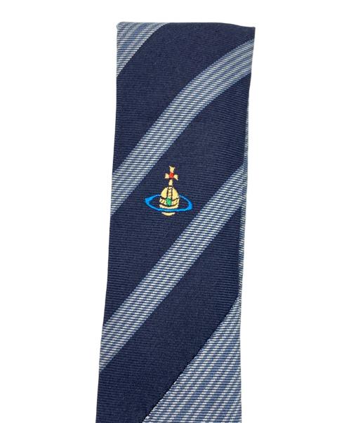 Vivienne Westwood（ヴィヴィアンウエストウッド）Vivienne Westwood (ヴィヴィアンウエストウッド) ネクタイ ブルー×ネイビー サイズ:表記なしの古着・服飾アイテム