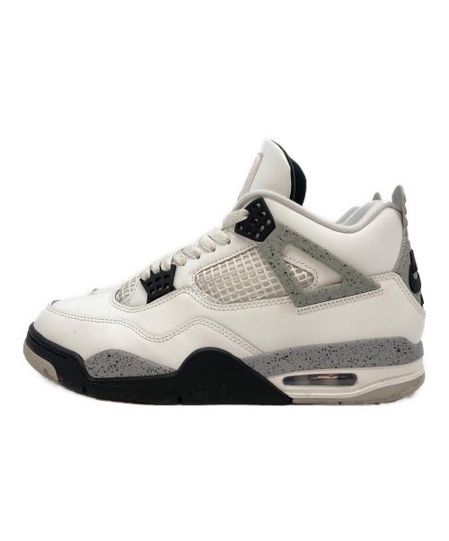 NIKE（ナイキ）NIKE (ナイキ) Air Jordan 4 Retro White Cement / エアジョーダン4 レトロ ホワイト セメント ホワイト×グレー サイズ:US：10の古着・服飾アイテム