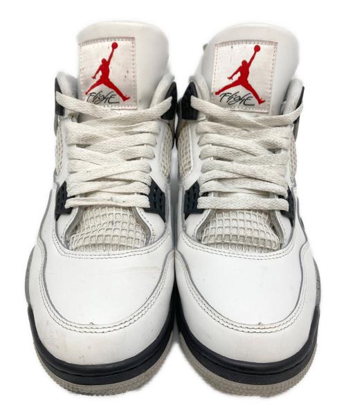 NIKE（ナイキ）NIKE (ナイキ) Air Jordan 4 Retro White Cement / エアジョーダン4 レトロ ホワイト セメント ホワイト×グレー サイズ:US：10の古着・服飾アイテム