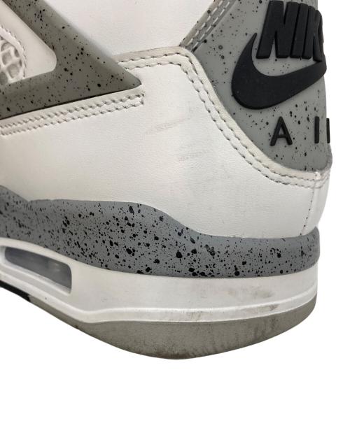 NIKE（ナイキ）NIKE (ナイキ) Air Jordan 4 Retro White Cement / エアジョーダン4 レトロ ホワイト セメント ホワイト×グレー サイズ:US：10の古着・服飾アイテム