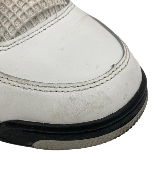 NIKE（ナイキ）NIKE (ナイキ) Air Jordan 4 Retro White Cement / エアジョーダン4 レトロ ホワイト セメント ホワイト×グレー サイズ:US：10の古着・服飾アイテム