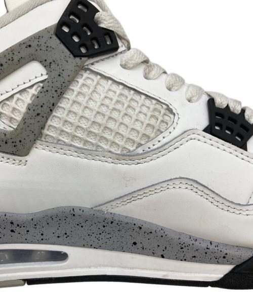 NIKE（ナイキ）NIKE (ナイキ) Air Jordan 4 Retro White Cement / エアジョーダン4 レトロ ホワイト セメント ホワイト×グレー サイズ:US：10の古着・服飾アイテム
