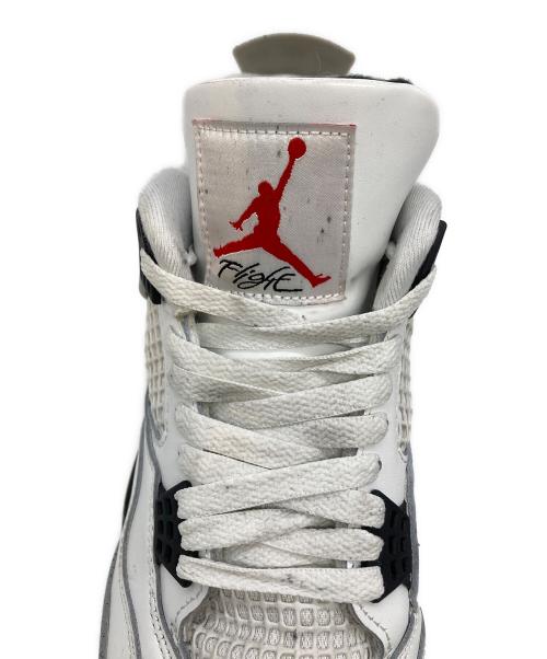 NIKE（ナイキ）NIKE (ナイキ) Air Jordan 4 Retro White Cement / エアジョーダン4 レトロ ホワイト セメント ホワイト×グレー サイズ:US：10の古着・服飾アイテム