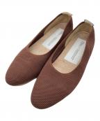offenオッフェン）の古着「ニットパンプス」｜ブラウン