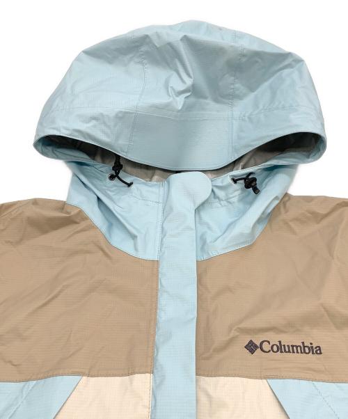 Columbia（コロンビア）Columbia (コロンビア) ナイロンジャケット ベージュ×ブルー サイズ:Sの古着・服飾アイテム