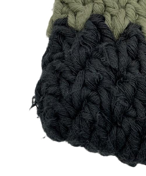 MARNI（マルニ）MARNI (マルニ) クロシェ ニットハンドバッグ ピンク×グリーンの古着・服飾アイテム