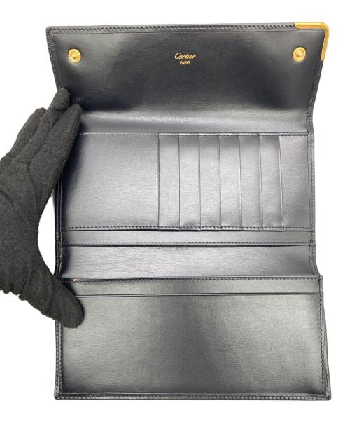 Cartier（カルティエ）Cartier (カルティエ) 2つ折り長財布 ブラックの古着・服飾アイテム