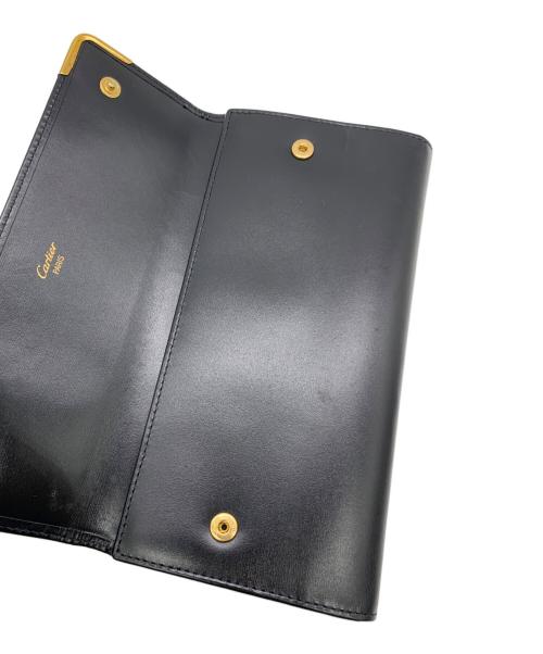 Cartier（カルティエ）Cartier (カルティエ) 2つ折り長財布 ブラックの古着・服飾アイテム