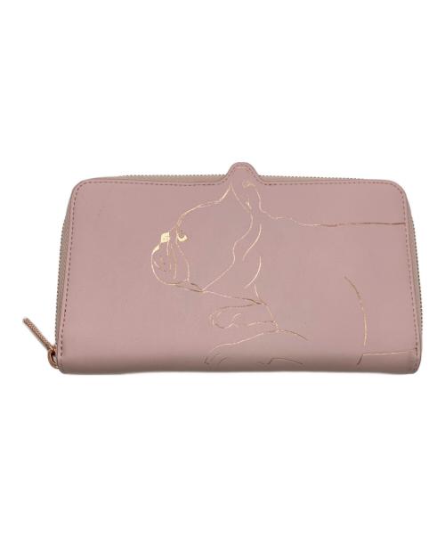 ted baker（テッドベーカー）ted baker (テッドベーカー) ラウンドファスナー財布 ピンクの古着・服飾アイテム