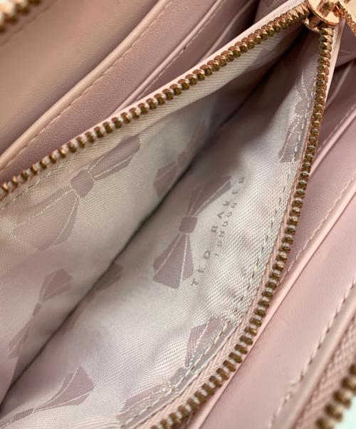 ted baker（テッドベーカー）ted baker (テッドベーカー) ラウンドファスナー財布 ピンクの古着・服飾アイテム