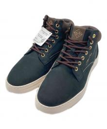 stefano rossi（ステファノロッシ）の古着「ZENAS MID BLACK / ハイカットスニーカー」｜ブラック×ブラウン