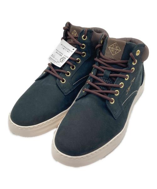 stefano rossi（ステファノロッシ）stefano rossi (ステファノロッシ) ZENAS MID BLACK / ハイカットスニーカー ブラック×ブラウン サイズ:EUR：41の古着・服飾アイテム