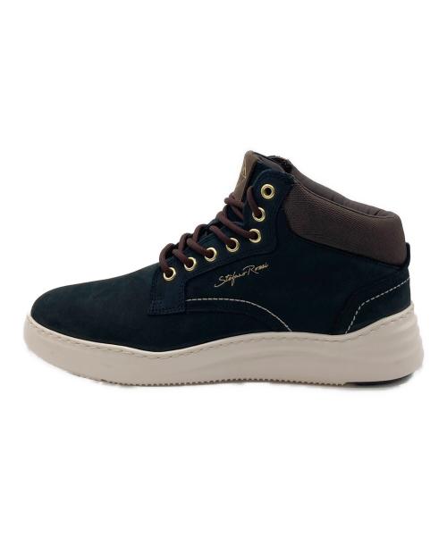 stefano rossi（ステファノロッシ）stefano rossi (ステファノロッシ) ZENAS MID BLACK / ハイカットスニーカー ブラック×ブラウン サイズ:EUR：41の古着・服飾アイテム