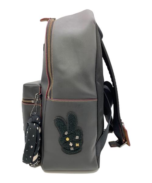 COACH（コーチ）COACH (コーチ) DISNEY (ディズニー) チャーリー ミッキー パッチワーク スタッズ ブラックの古着・服飾アイテム