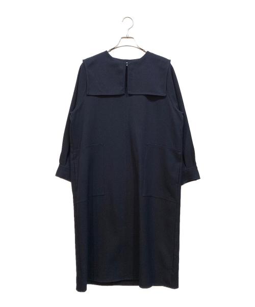 SHIPS any（シップスエニィ）SHIPS any (シップスエニィ) 長袖ワンピース ネイビー サイズ:Freeの古着・服飾アイテム