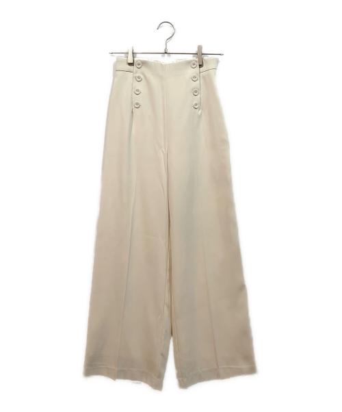 anuans（アニュアンス）anuans (アニュアンス) センタープレスマリンパンツ アイボリー サイズ:Sの古着・服飾アイテム