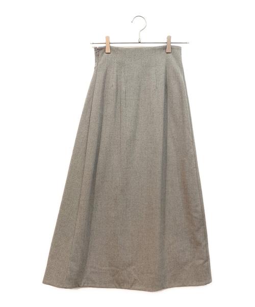 Snidel（スナイデル）Snidel (スナイデル) ラップタックスカート グレー サイズ:SIZE0の古着・服飾アイテム
