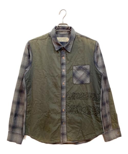 AFFA（エーエフエフエー）AFFA (エーエフエフエー) 長袖シャツ ブラック サイズ:Lの古着・服飾アイテム