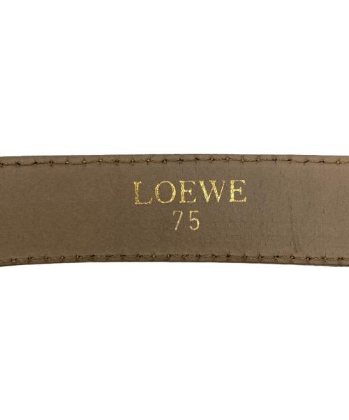 LOEWE（ロエベ）LOEWE (ロエベ) レザーベルト ブラウンの古着・服飾アイテム