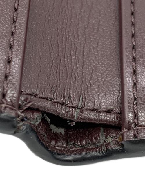 COACH（コーチ）COACH (コーチ) 3つ折り財布 ネイビー×ブラウンの古着・服飾アイテム