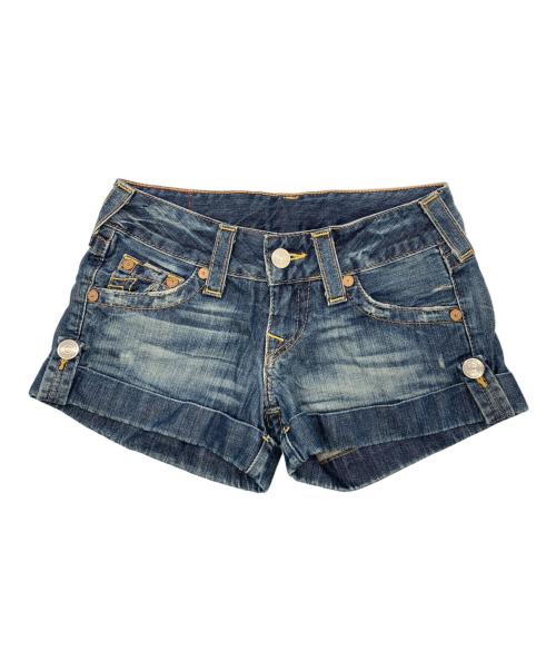 TRUE RELIGION（トゥルー レリジョン）TRUE RELIGION (トゥルー レリジョン) ショートデニム インディゴ サイズ:24の古着・服飾アイテム