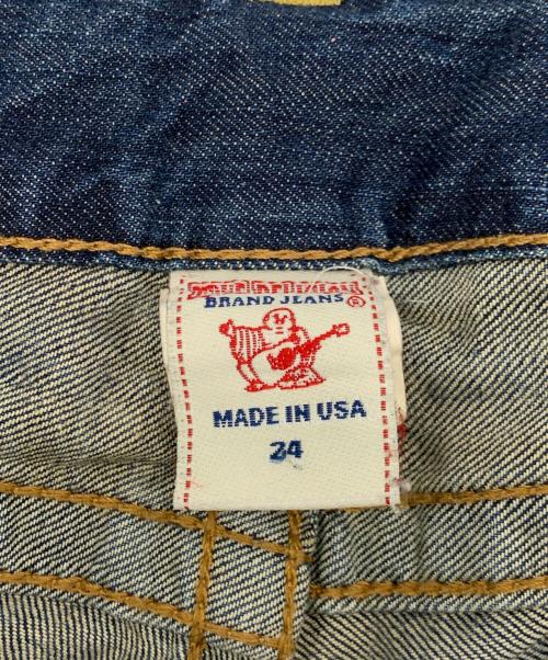 TRUE RELIGION（トゥルー レリジョン）TRUE RELIGION (トゥルー レリジョン) ショートデニム インディゴ サイズ:24の古着・服飾アイテム