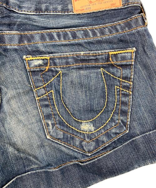 TRUE RELIGION（トゥルー レリジョン）TRUE RELIGION (トゥルー レリジョン) ショートデニム インディゴ サイズ:24の古着・服飾アイテム