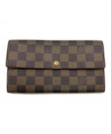 LOUIS VUITTON（ルイ ヴィトン）の古着「ポシェット・ポルトモネ クレディ」｜ブラウン