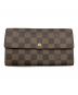 LOUIS VUITTON（ルイ ヴィトン）の古着「ポシェット・ポルトモネ クレディ」｜ブラウン