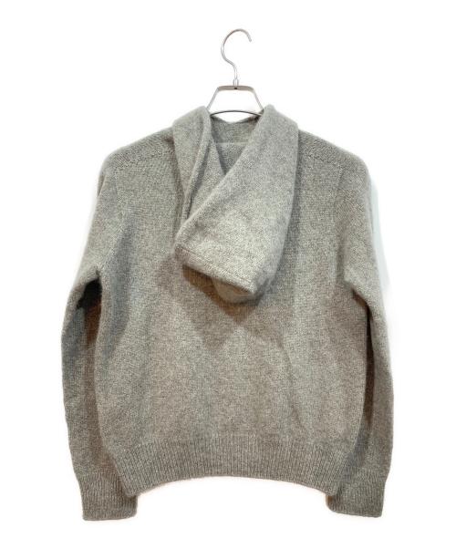 evam eva（エヴァムエヴァ）evam eva (エヴァムエヴァ) cashmere seamless parka グレー サイズ:1の古着・服飾アイテム