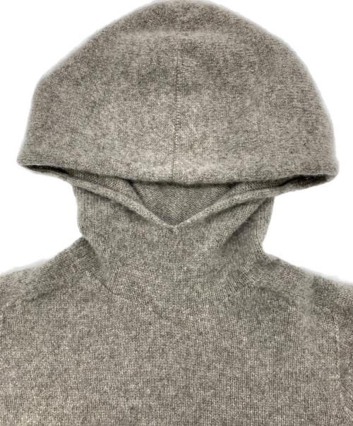 evam eva（エヴァムエヴァ）evam eva (エヴァムエヴァ) cashmere seamless parka グレー サイズ:1の古着・服飾アイテム
